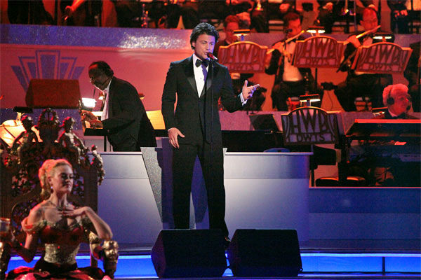 Italian singer Vittorio Grigolo  performed on week 7 of 'Dancing With The Stars,' which aired on Monday, April 30, 2012.