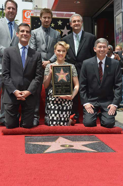 Scarlett Johansson is honored on the Hollywood...