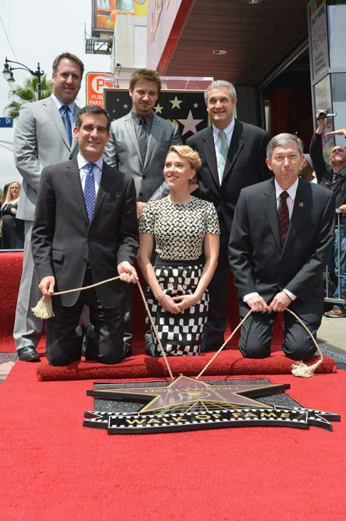 Scarlett Johansson is honored on the Hollywood...