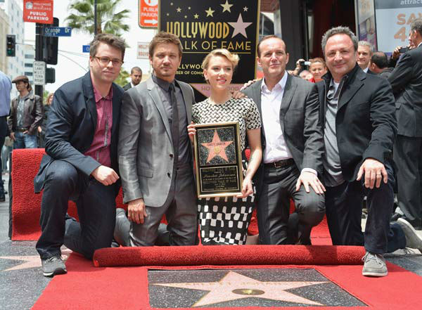 (L-R) Executive Producer Jeremy Latcham, actors...