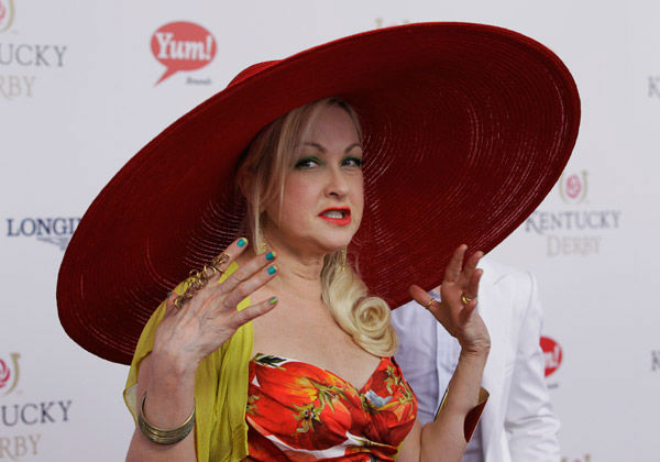 Singer Cyndi Lauper arrives for the 138th...