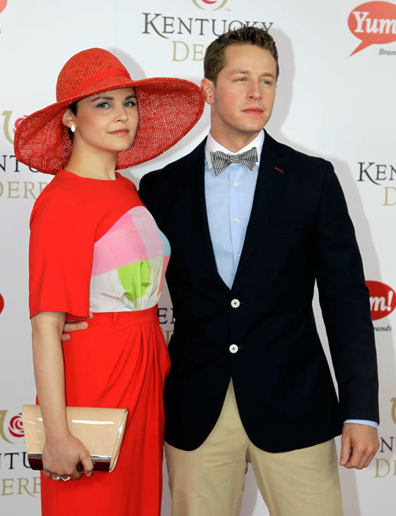 Actress Ginnifer Goodwin arrives with Josh...