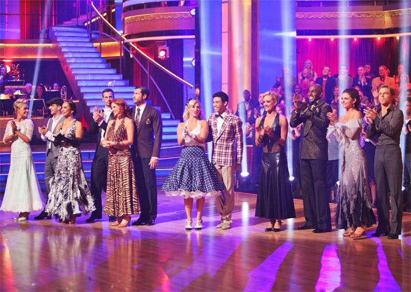 The remaining six couples appeared on week eight...