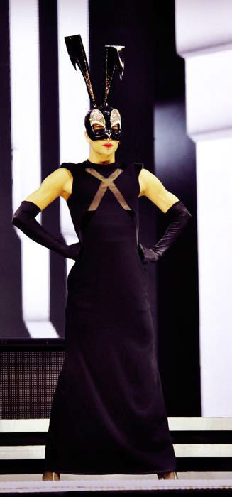 A performer appears in a photo from a rehearsal...