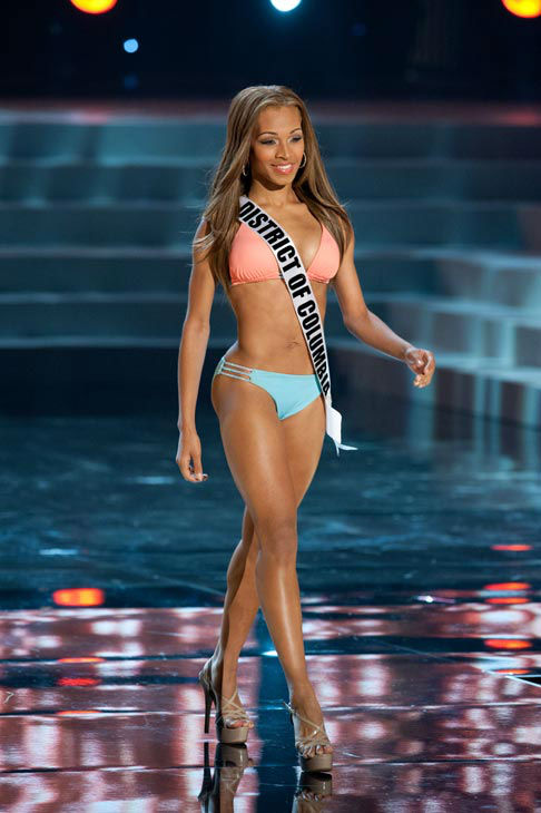 Miss District of Columbia poses in a bikini...