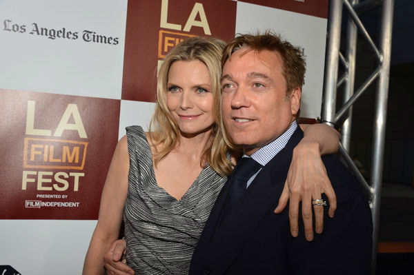 Actress Michelle Pfeiffer and CAA's Kevin Huvane...
