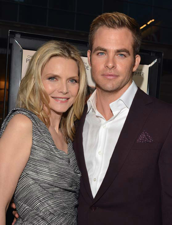 Actors Michelle Pfeiffer and Chris Pine attend...