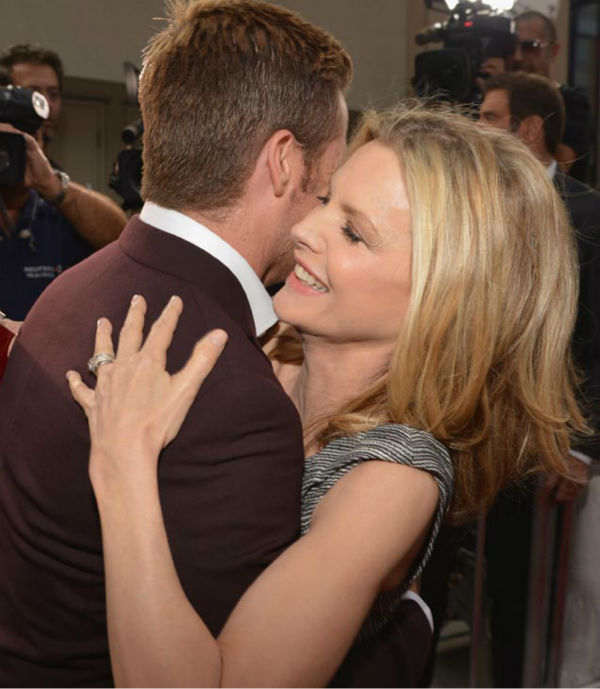 Actors Chris Pine and Michelle Pfeiffer attend...