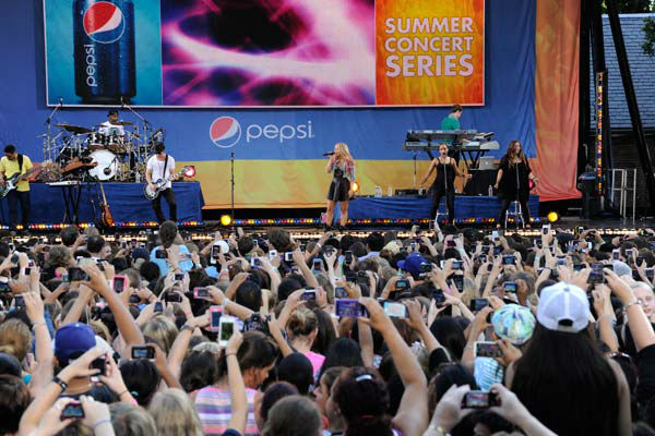 Demi Lovato performs live from Central Park in...