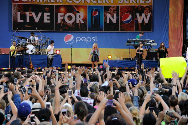 Demi Lovato performs live from Central Park in...