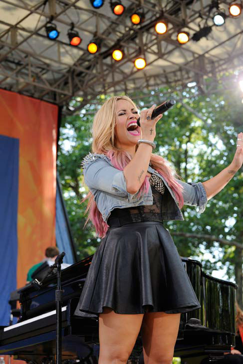Demi Lovato performs live from Central Park in...