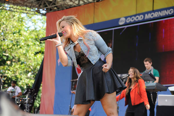 Demi Lovato performs live from Central Park in...