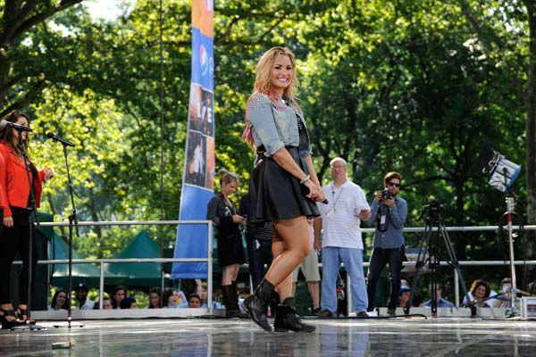 Demi Lovato performs live from Central Park in...