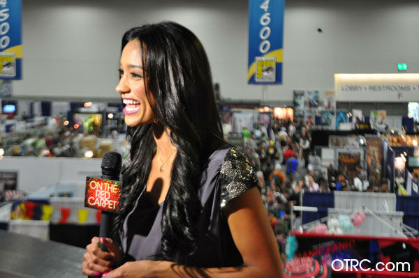 OnTheRedCarpet.com host Rachel Smith appears in...