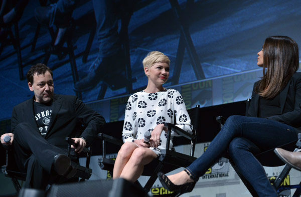 Director Sam Raimi, Michelle Williams and Mila...