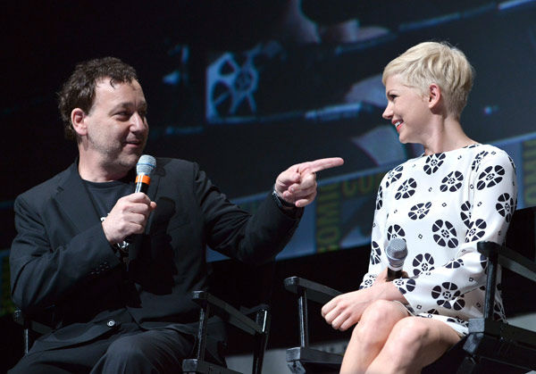 Director Sam Raimi and Michelle Williams of 'Oz:...