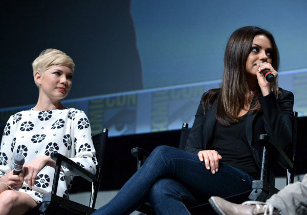 Mila Kunis and Michelle Williams of 'Oz: the...