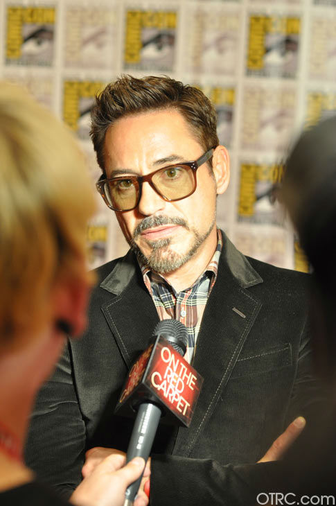 Robert Downey Jr. of 'Iron Man 3' appears in a...