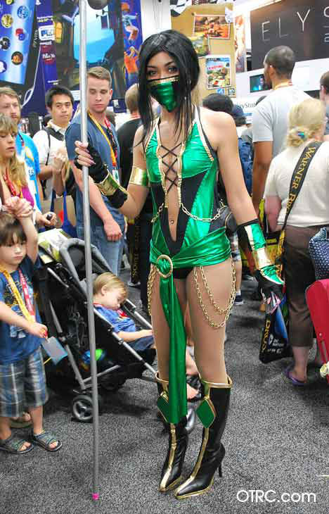A fan dressed in costumes appears in a photo at...