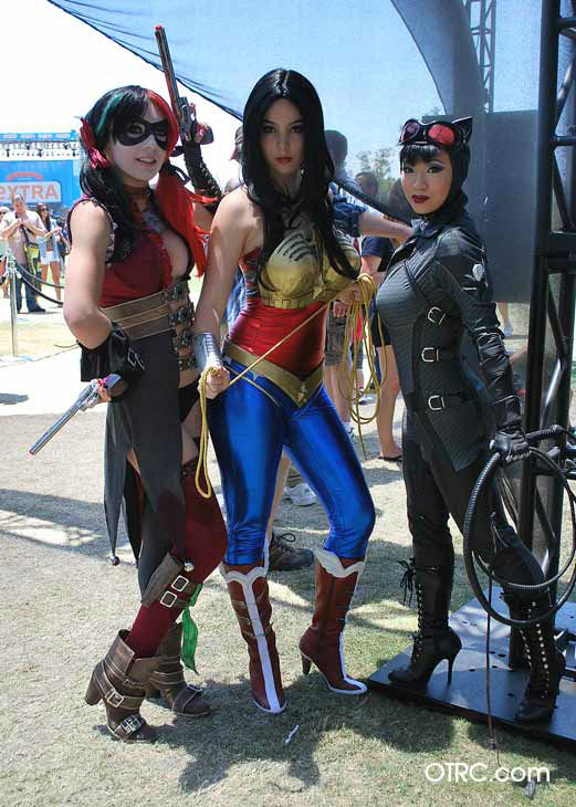 Fans dressed in costumes appear in a photo at...