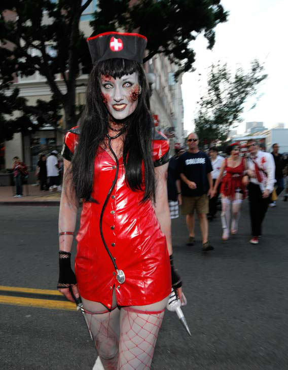 Undead walk in the Zombie Walk on the second day...