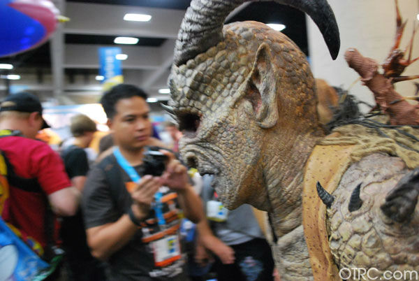 A fan dressed in costume appears in a photo at...