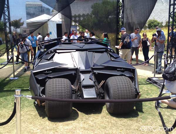Batman's Tumbler on display at Comic-Con, held...