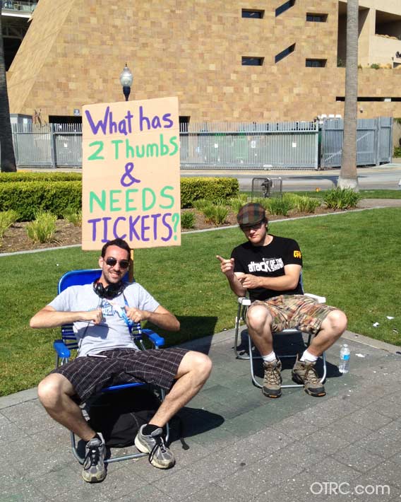 Two fans are in need of tickets for Comic-Con,...