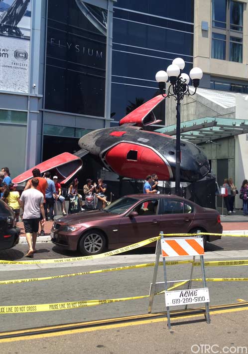A prop outside Comic-Con, held on July 12...
