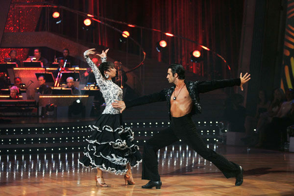 Gilles Marini and Cheryl Burke appear in a still from the 2011 season 12 of 'Dancing With The Stars.'