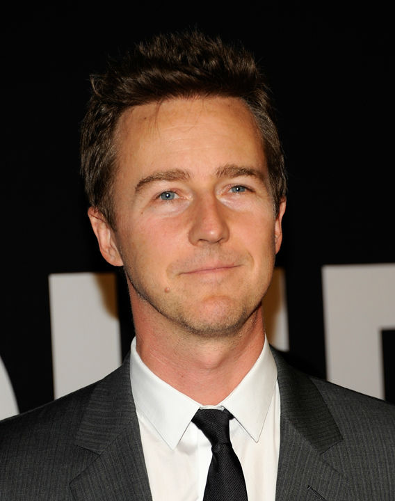 Actor Edward Norton attends the world premiere...