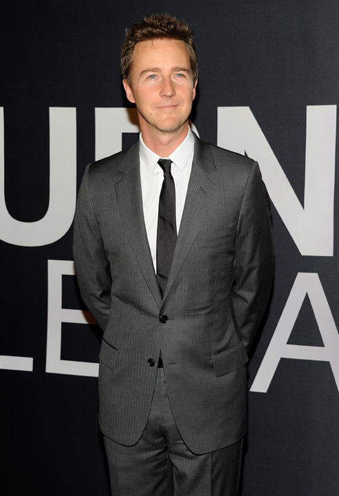 Actor Edward Norton attends the world premiere...