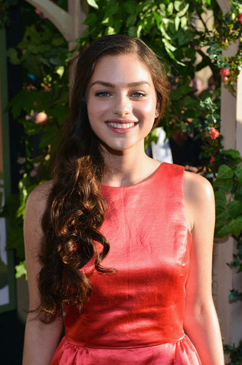 Odeya Rush arrives at the Los Angeles premiere...