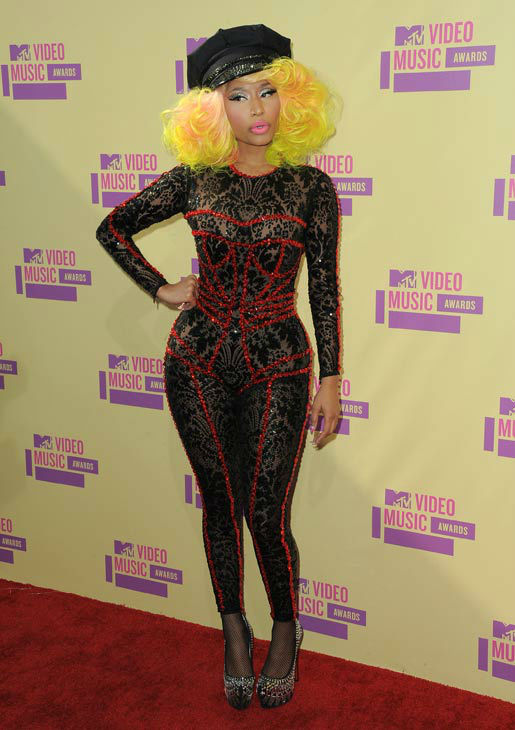 Nicki Minaj arrives at the MTV Video Music...