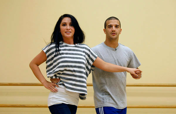 Bristol Palin and two-time champ Mark Ballas, who were partners in season 11, appear in a rehearsal photo for 'Dancing With The Stars: All-Stars' season 15.