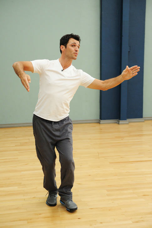 Tony Dovolani appears in a rehearsal photo for...
