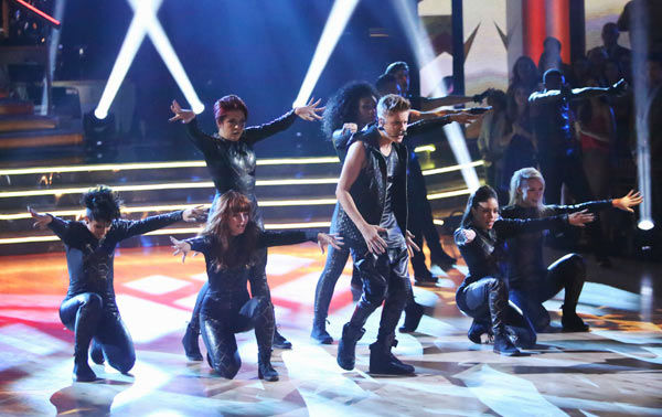 Justin Bieber performed on 'Dancing With The Stars: The Results Show' on Tuesday, September 25, 2012. He sang his second single off his 'Believe' album titled 'As Long as You Love Me.'