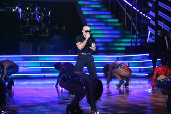 Pitbull made the primetime television debut of...