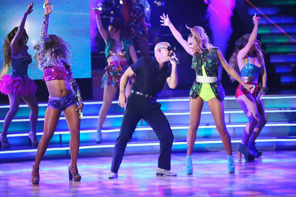 Pitbull made the primetime television debut of...
