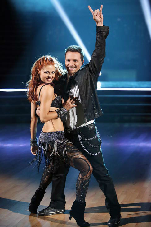 Drew Lachey and his partner Anna Trebunskaya...