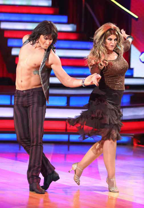 Kirstie Alley and Maksim Chmerkovskiy appear in...