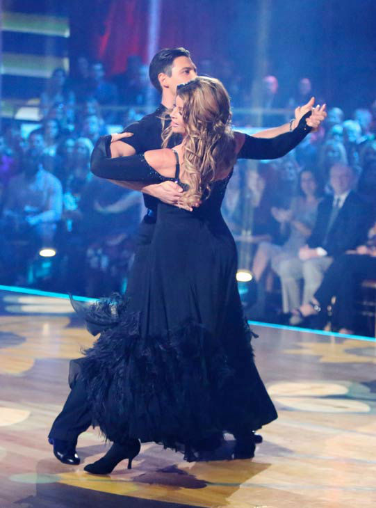 Kirstie Alley and Maksim Chmerkovskiy appear in a still from 'Dancing With The Stars: All-Stars' on October 22, 2012.