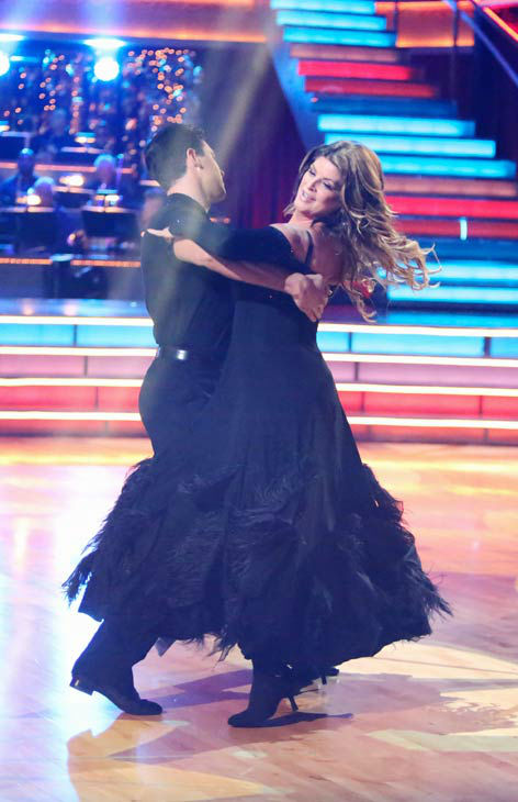 Kirstie Alley and Maksim Chmerkovskiy appear in...