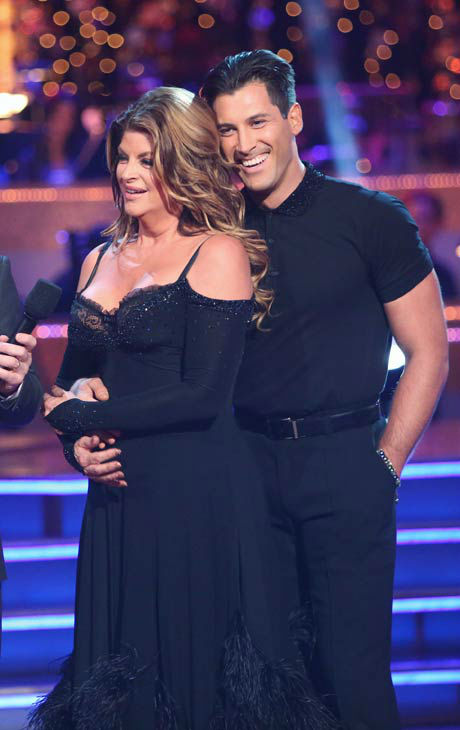 Kirstie Alley and Maksim Chmerkovskiy appear in...
