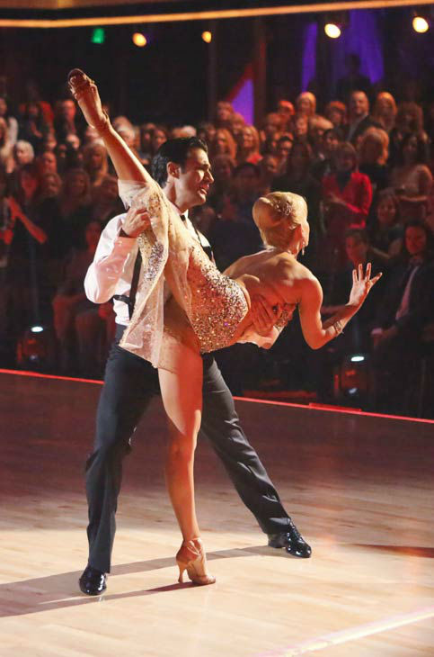 Gilles Marini and Peta Murgatroyd appear in a...