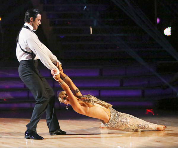 Gilles Marini and Peta Murgatroyd appear in a...