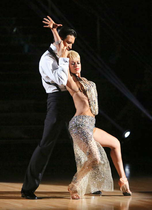 Gilles Marini and Peta Murgatroyd appear in a...