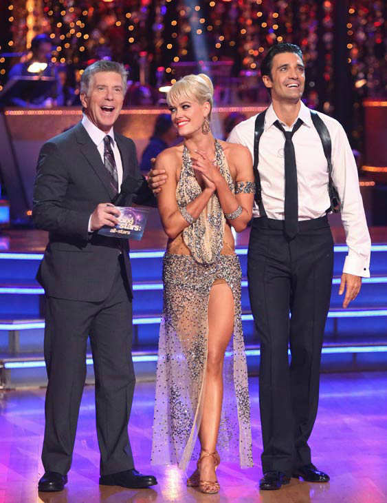Gilles Marini and Peta Murgatroyd appear in a...
