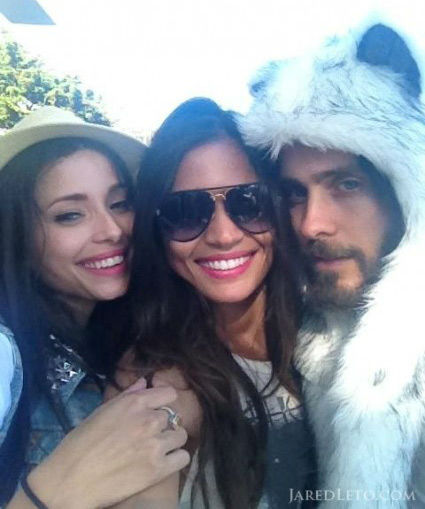 Jared Leto appears with friends in a photo...
