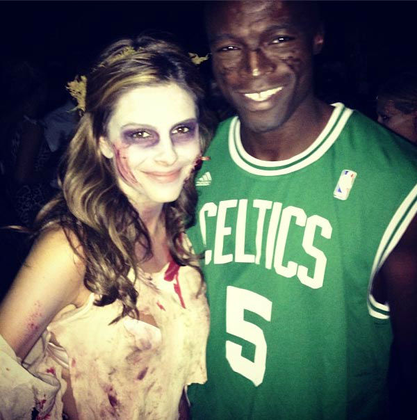Maria Menounos and Seal appear in a photo posted...